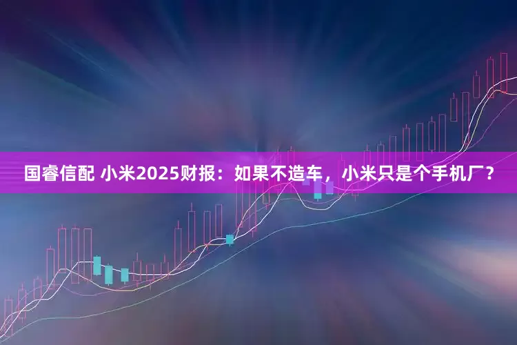 国睿信配 小米2025财报：如果不造车，小米只是个手机厂？